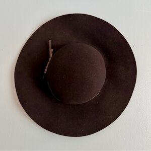 A New Day Black Wool Felt Cloche Hat Women’s One Size Adjustable Band VGUC